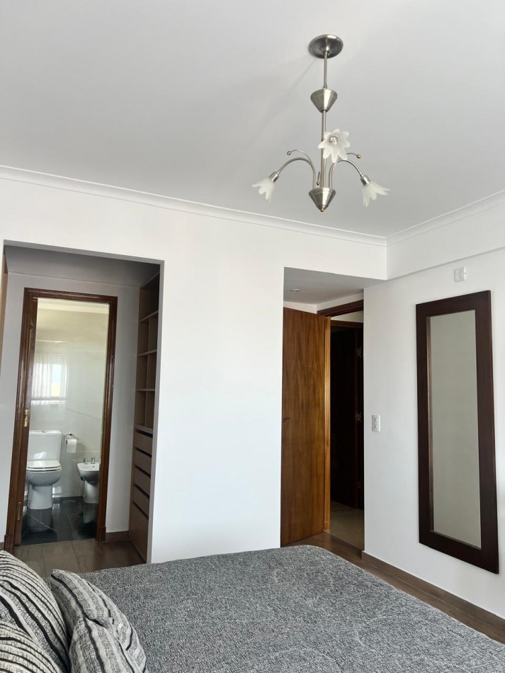 ALQUILER 24 MESES, MDP, IMPACTANTE PISO DE 3 AMB. LIVING COMEDOR, COCINA COMEDOR, LAVADERO , BALCONES, DOS COCHERAS, VISTA PLENA AL MAR  DESDE TODOS LOS AMBIENTES, UNICO !!!! CON MUEBLES !!!!